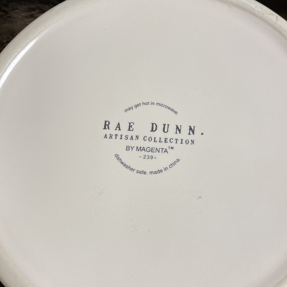 RAE DUNN Santa Paws Dog Bowl 6” X 2 3/4” Red and White - Picture 3 of 5